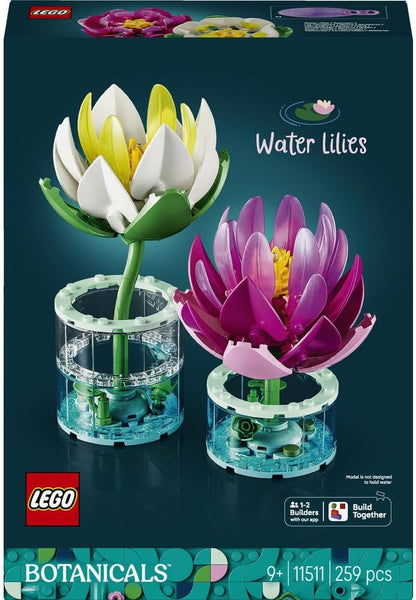 LEGO 11511 Botanicals Water Lilies Building Set | 259 Pieces | Decorative Floral Display for Home & Office