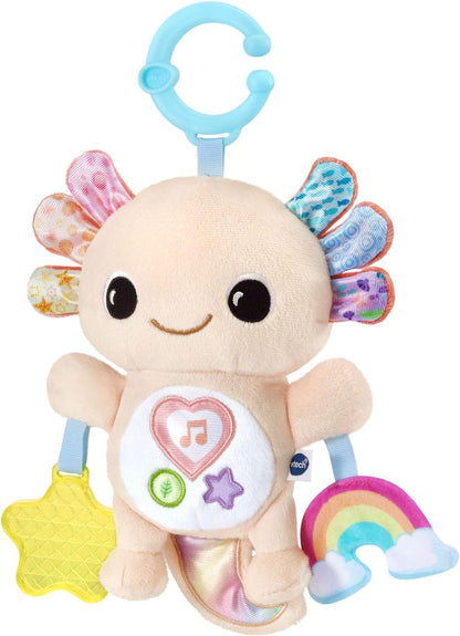 VTech Baby Rainbow the Cuddle Creature Musical Crib Hanging Toy with Lights, Sounds, Textures & Sensory Activities | Soft Plush Baby Toy