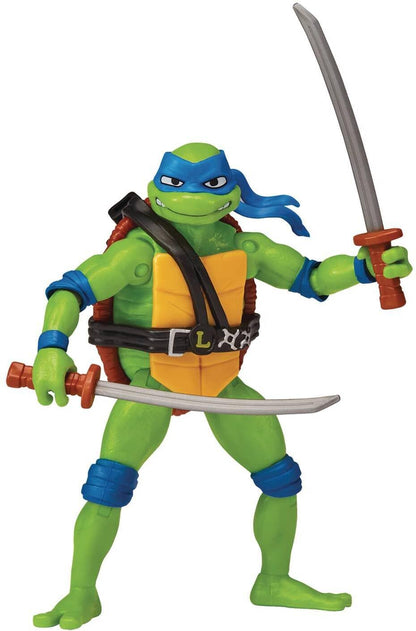 Teenage Mutant Ninja Turtles Mutant Mayhem Leonardo Action Figure | 4.5 Inch TMNT Collectible with Katana Accessories