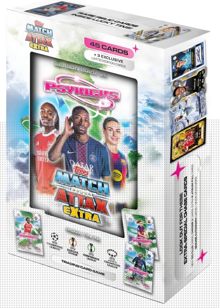 Topps UCC Match Attax Extra 2026 Trading and Collectible Card Game (Mega Tin #2)