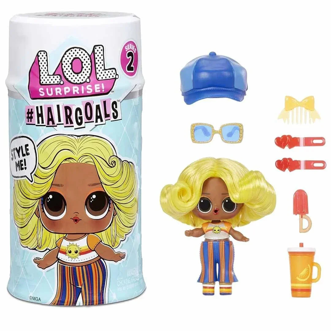 LOL Surprise! Hair'goals Series 2-15 Surprises, Color Change Doll with Brushable Hair, Salon Chair, Accessories - Collectible Small Dolls for Girls 4-14 - Jaiman Toys