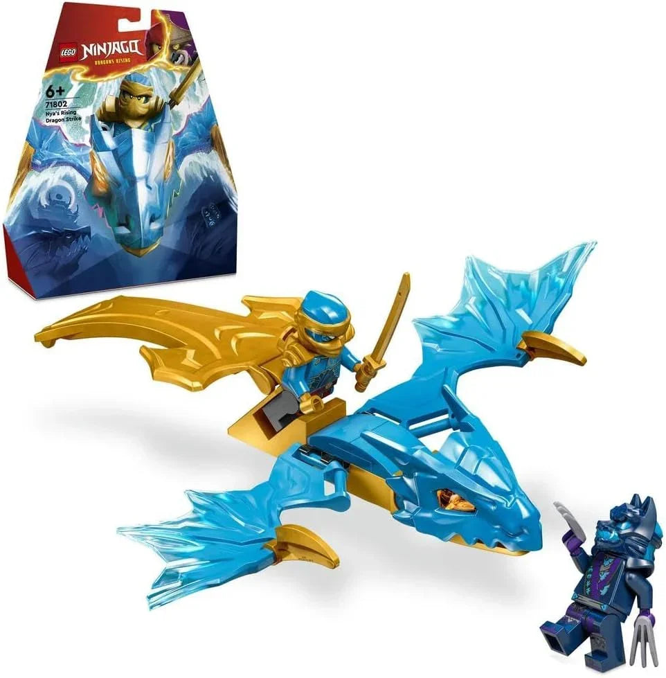 LEGO NINJAGO 71802 Nya’s Rising Dragon Strike Model, Toy Figure Building Set for 6 Plus Year Old Girls, Boys & Kids with Ninja Character Nya Minifigure and Katana Sword Accessory, Birthday Gift Idea