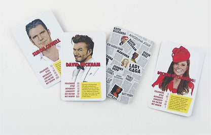 The Fame Game – Celebrity Trump Cards Game - Jaiman Toys