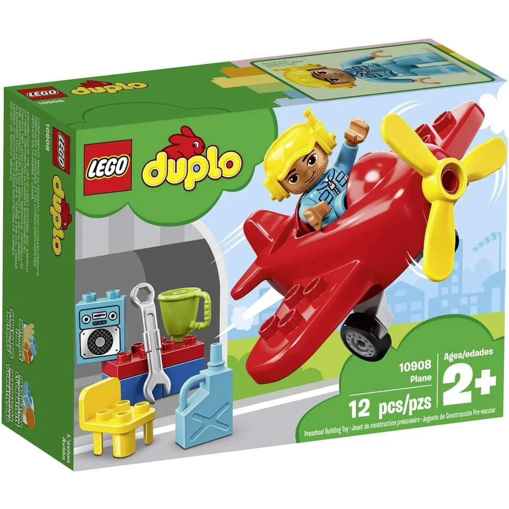 LEGO 10908 Duplo Plane  (12 Pcs) – Educational Building Blocks Set for Kids 2–5 Years