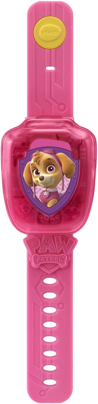 VTech PAW Patrol Skye Learning Watch, Pink | Interactive Educational Watch with 4 Learning Games, Alarm, Timer, Clock & Cuckoo Clock for Kids
