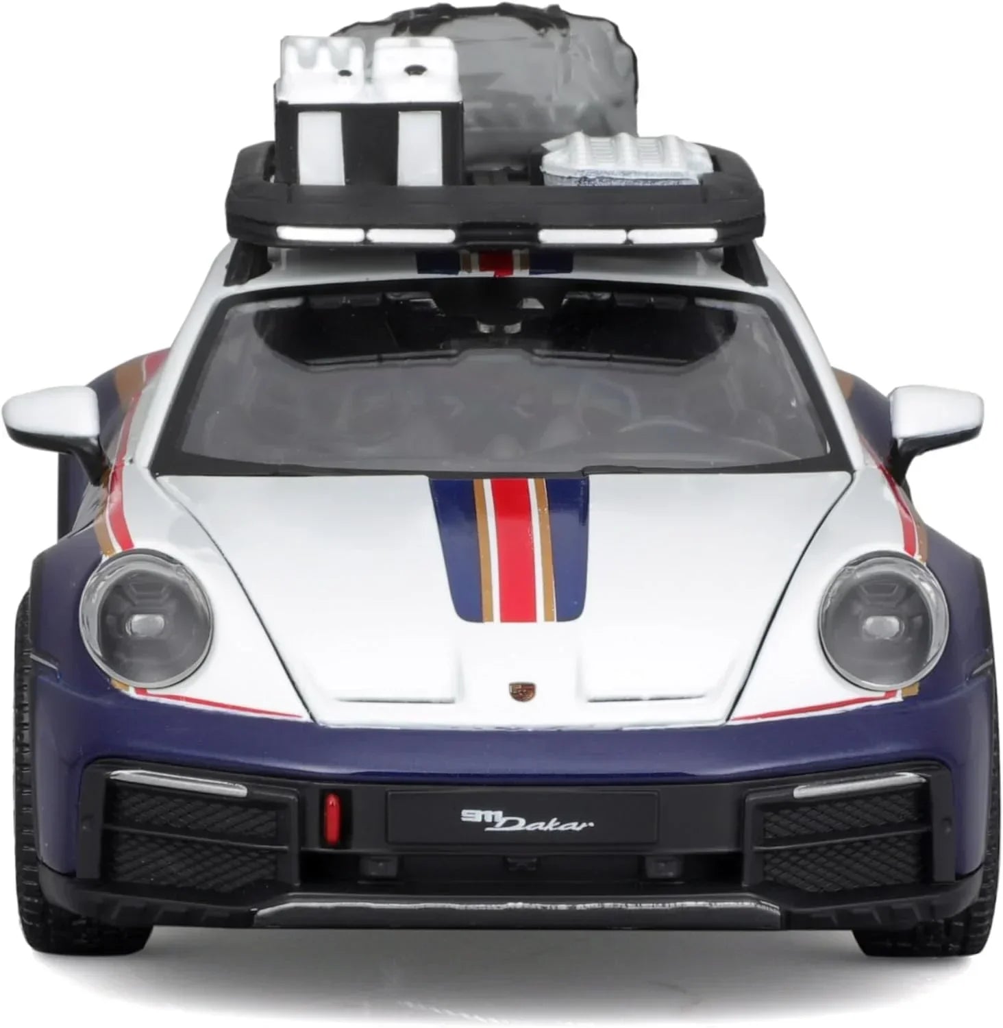Bburago - 1/24 Scale Model Compatible with Porsche 911 992N # 953 Dakar Rally Racing Car Model 2023 (Blue) - Jaiman Toys