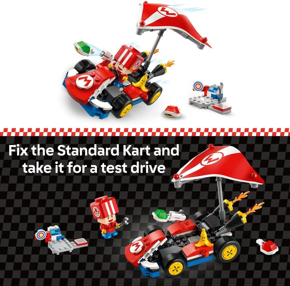 LEGO 72032 Super Mario Standard Kart Building Set – 174 Pieces Mario Kart Playset