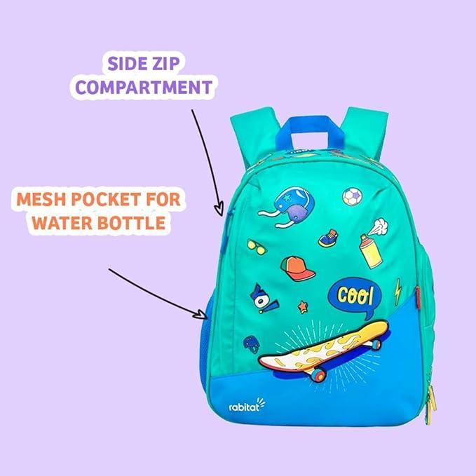 Rabitat School Bags Smash Unisex School Bag – Fun & Durable Backpack for Kids (4-8 Years) - Jaiman Toys