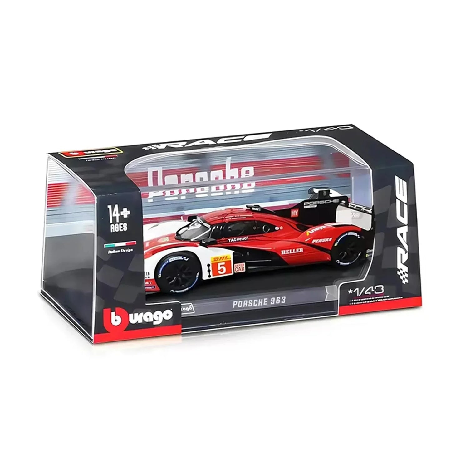 Bburago 1/43 - Porsche 963 2024 Racing Collection | Champion Le Mans 24h of Daytona - Jaiman Toys