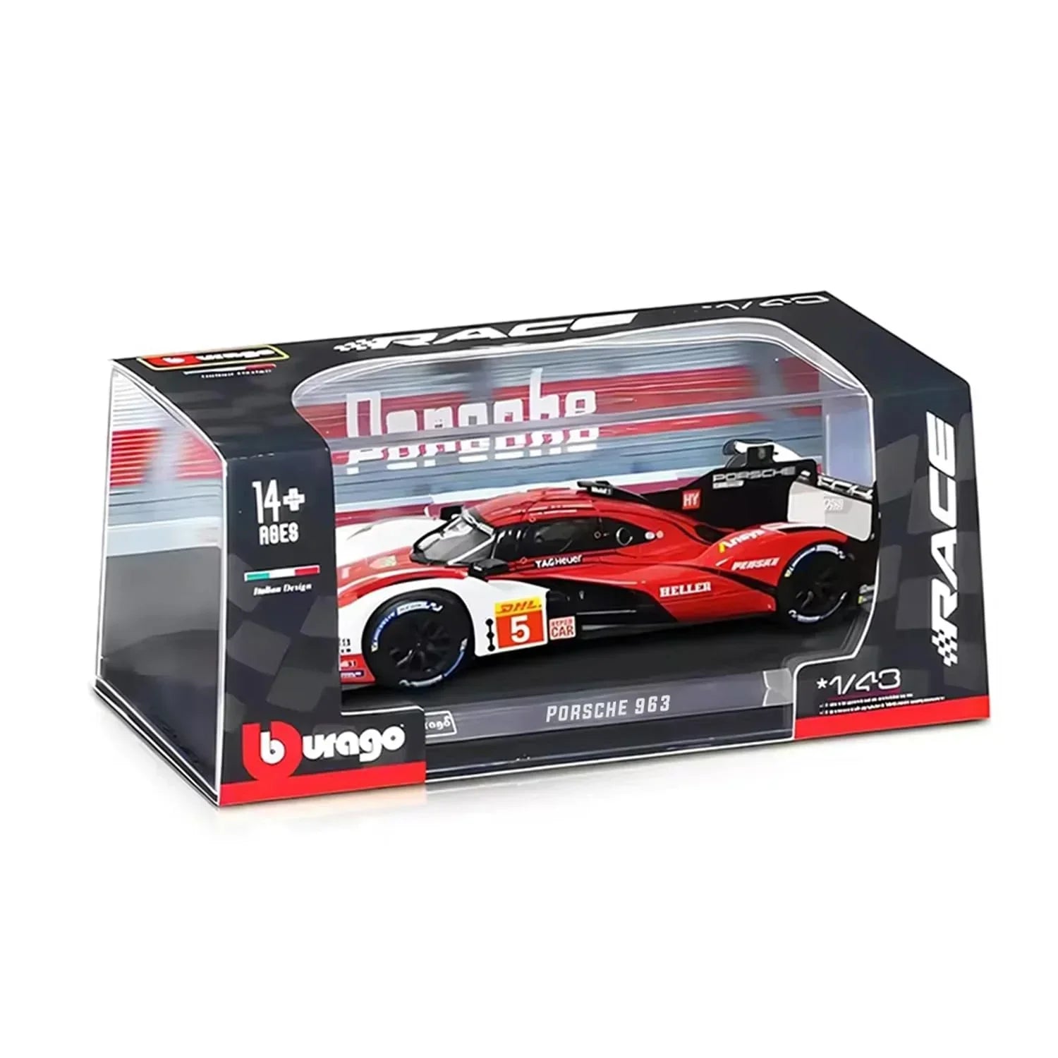 Bburago 1/43 - Porsche 963 2024 Racing Collection | Champion Le Mans 24h of Daytona - Jaiman Toys