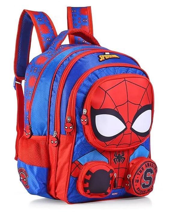 STRIDERS Spider-Man 16-Inch Premium Kids School Bag Lightweight, Trendy Backpack for 3 to 5 Year - Jaiman Toys