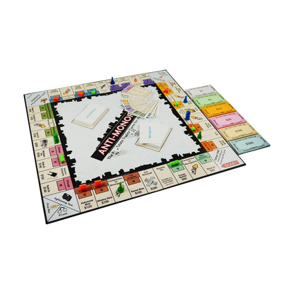 Anti-Monopoly Classic Board Game – Real Estate Trading Strategy Game for Kids & Adults (2–6 Players, Ages 8+)