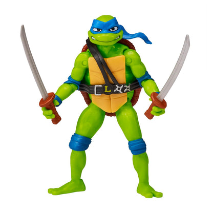 Teenage Mutant Ninja Turtles Mutant Mayhem Leonardo Action Figure | 4.5 Inch TMNT Collectible with Katana Accessories