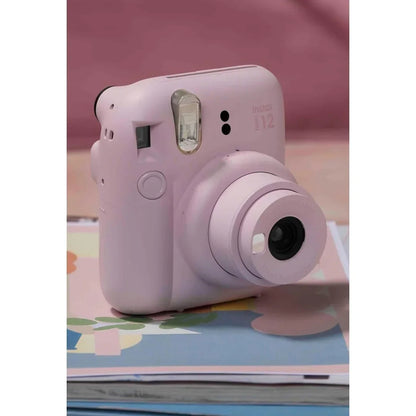 (Damage Box ) Instax Mini 12 Instant Camera With Strap, 2× AA Batteries & User Manual – Blossom Pink