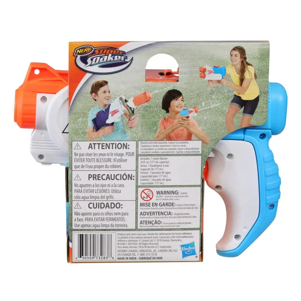 Super Soaker Nerf Piranha Toy Water Blaster for Holi - Trigger Action, Pichkari for 6 Year Old Kids, Branded Toy Pichkari for Holi Festival - Jaiman Toys