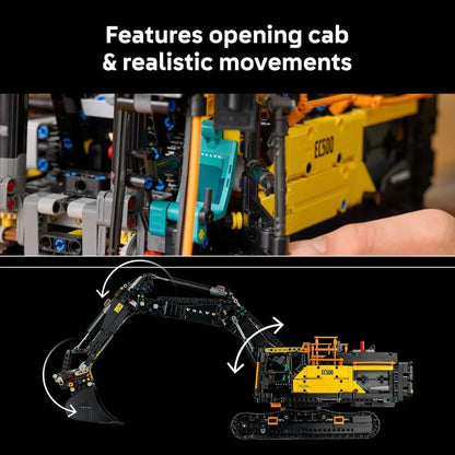 LEGO Technic 42215 Volvo EC500 Hybrid Excavator  2,359-Piece Motorized Display Model for Adults (Ages 18+)