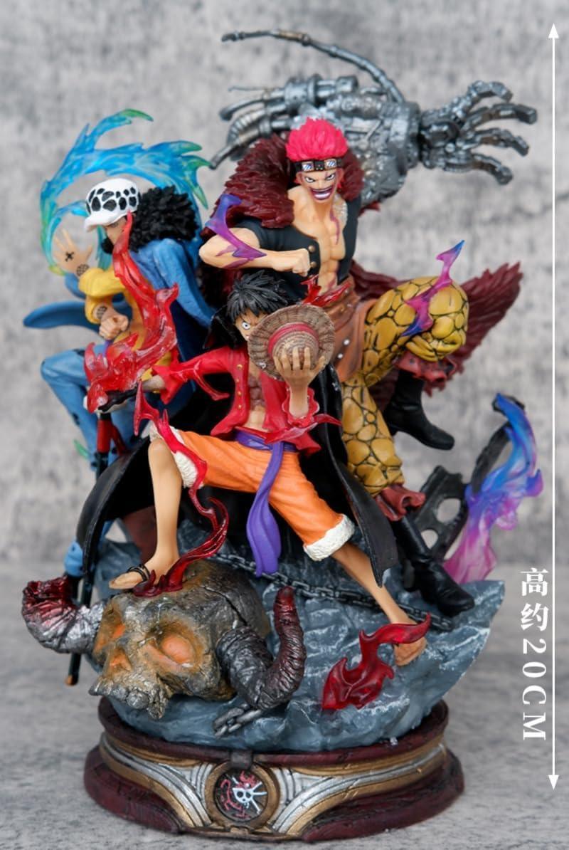 Ultimate Action Figure – One Piece Onigashima Battle Scene | Luffy, Kid & Law vs Beast Pirates HW - Jaiman Toys