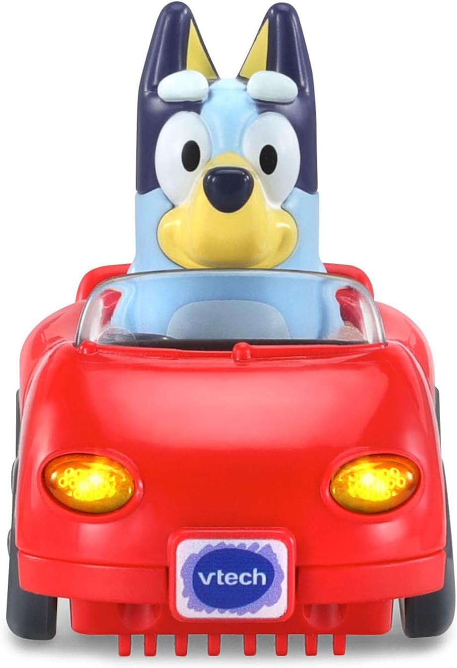 VTech Bluey Escape Convertible | Interactive Push-Along Toy Car with Bluey Figure, Sounds, Music & Pretend Play for Toddlers