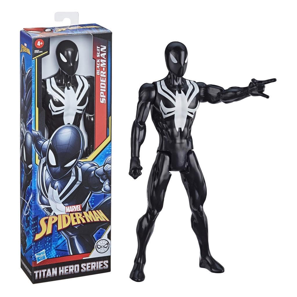 MARVEL Spider-Man Titan Hero Series Web Warriors Black Suit Spider-Man