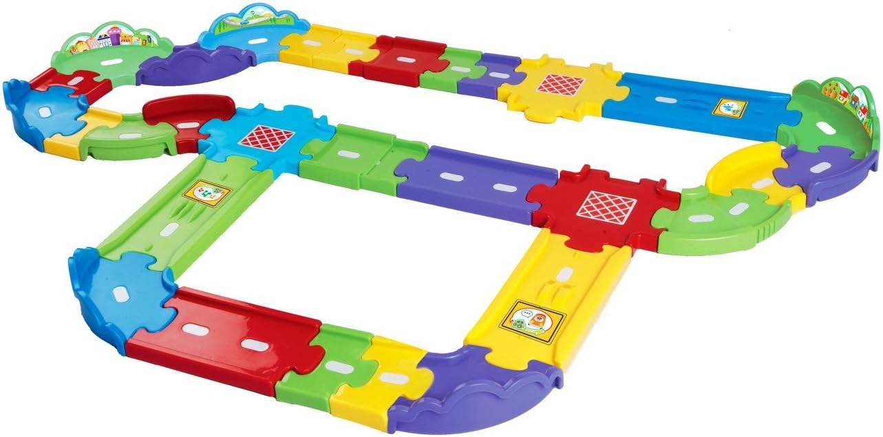 VTech Go! Go! Smart Wheels Deluxe Track Playset | Expandable Interactive Track Set with SmartPoint Technology & Multiple Track Pieces for Toddlers