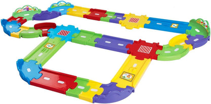 VTech Go! Go! Smart Wheels Deluxe Track Playset | Expandable Interactive Track Set with SmartPoint Technology & Multiple Track Pieces for Toddlers