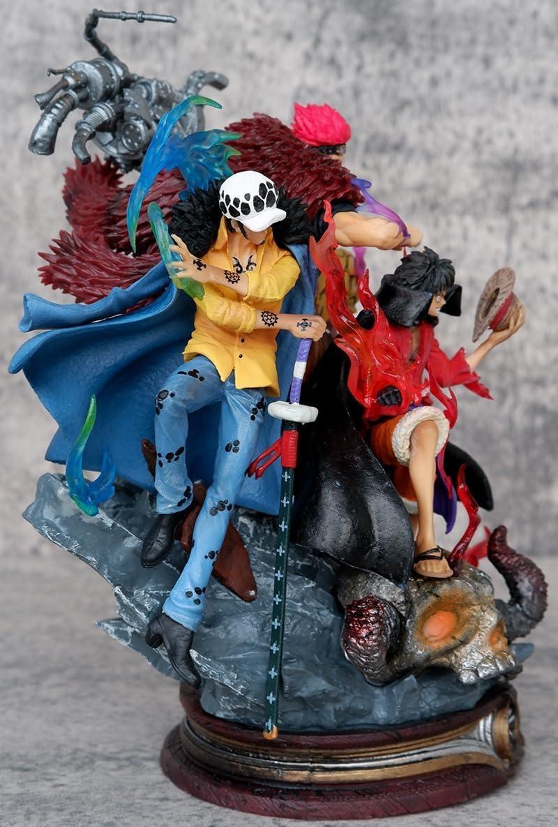 Ultimate Action Figure – One Piece Onigashima Battle Scene | Luffy, Kid & Law vs Beast Pirates HW - Jaiman Toys