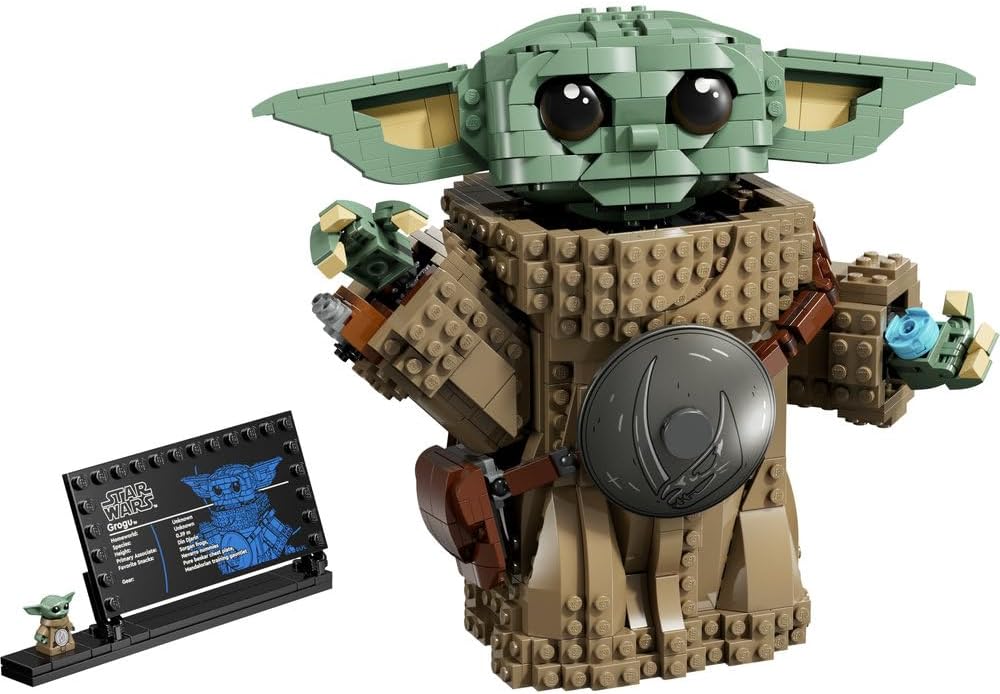 LEGO 75446 Star Wars Grogu (Mandalorian Apprentice) Toy - Display Figure Model Kit w/Beskar Armour for Kids' Room Decor - Gift Idea for 10+ Year Old Boys, Girls