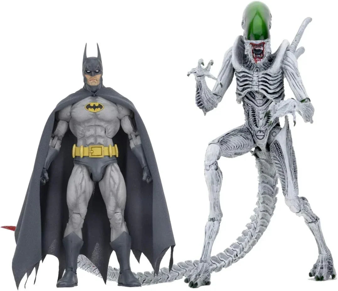 Batman vs Alien 7-Inch Action Figure 2-Pack | DC Comics × Aliens Crossover | Premium Collector Edition | Highly Detailed Display Figures