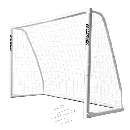 Innov8 Backyard Wheather Proof Soccer Goal, UPVC Frame, Portable with Ground Stakes - Jaiman Toys