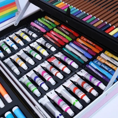 Ultimate Spider-Man Kids Art Kit 145+ Pieces Aluminium Colouring Set with Crayons, Markers, Paints & Sketch Supplies