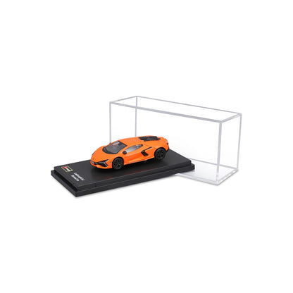Bburago 1:64 Lamborghini Revuelto Orange Diecast Model Car with Display Case