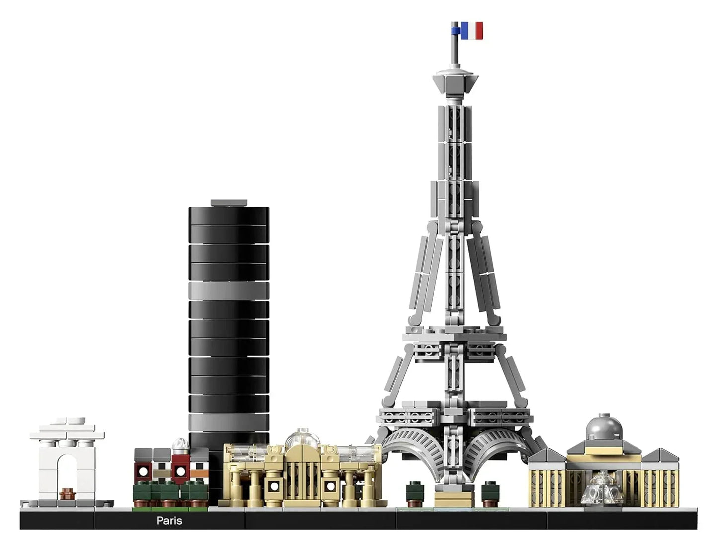 LEGO Architecture 21044 Paris Skyline, Collectible Model Building Kit with Eiffel Tower and The Louvre