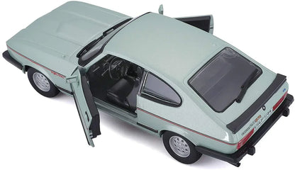 Bburago 1:24 Scale 1982 Ford Capri GT Diecast Model – Black Collectible Car
