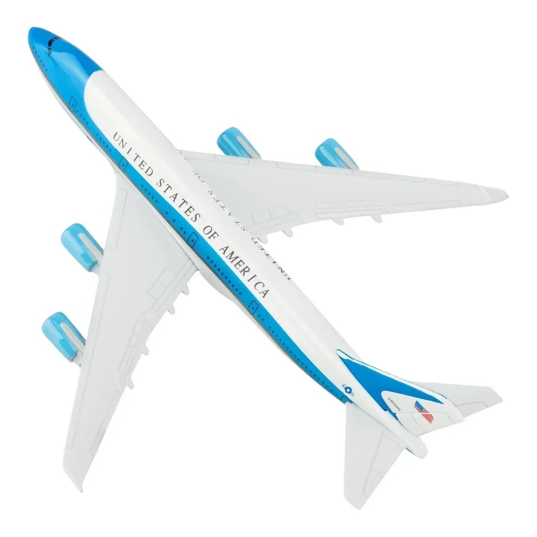 Collectible 1:400 Scale Aircraft Model Airplane – USA Air Force One B747 (16 cm) - Jaiman Toys
