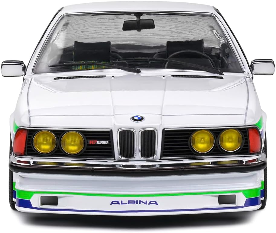 Solido 1:18 BMW Alpina B7 Turbo (E24) Coupe Die-Cast Model Car – White Collector Scale Classic Performance Car