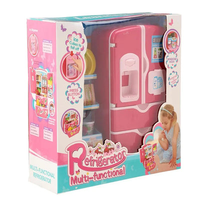 Kids Double Door Role Play Fridge Simulation Toy, Sensitive Magic Refridgerator Educational Home Appliance for Kids Aged 3+ - Jaiman Toys