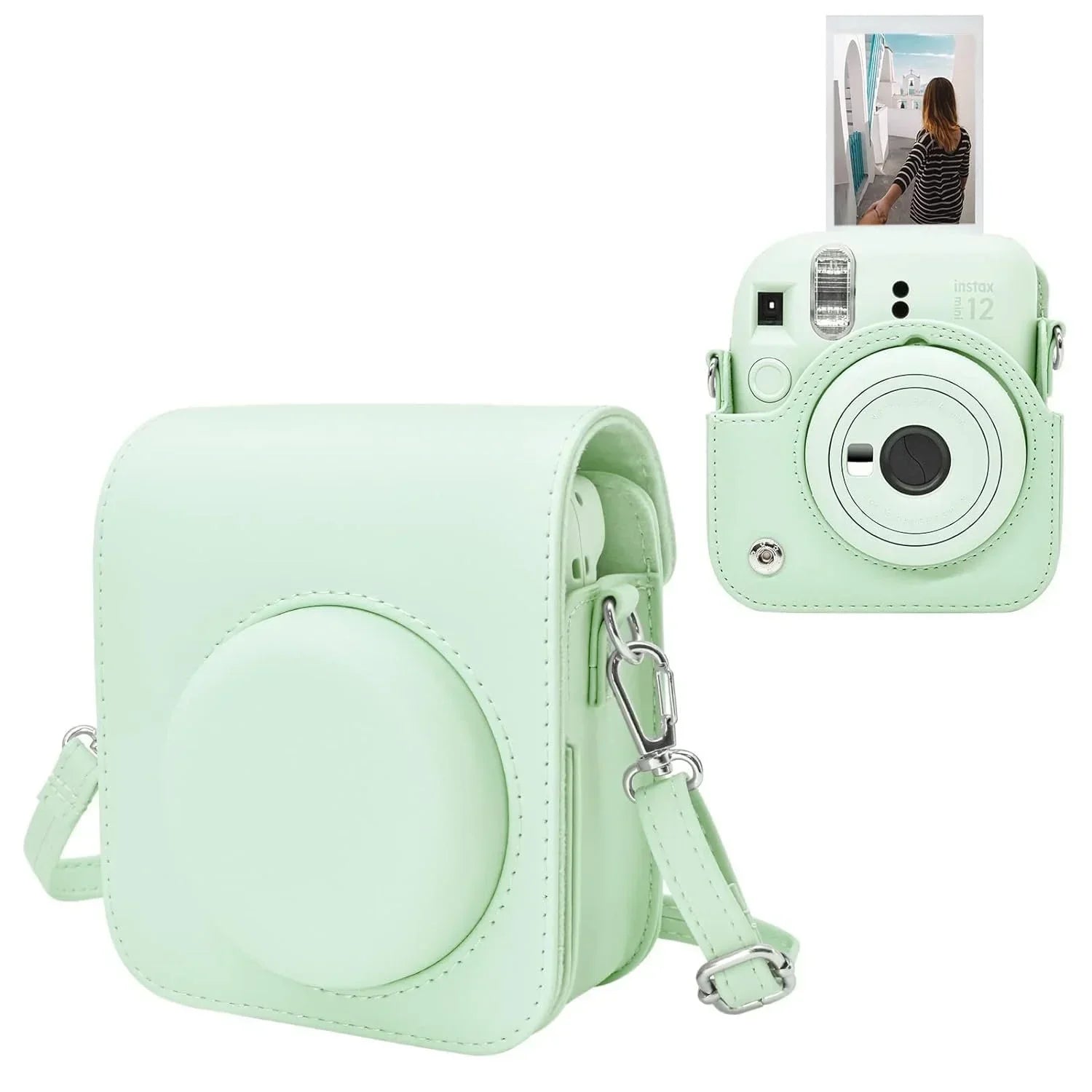 Fujifilm Instax Mini 12 Accessories: 1 PU Camera Case + 20 Films Shot + 1 Photo Album + 1 PU Camera Pouch - Jaiman Toys