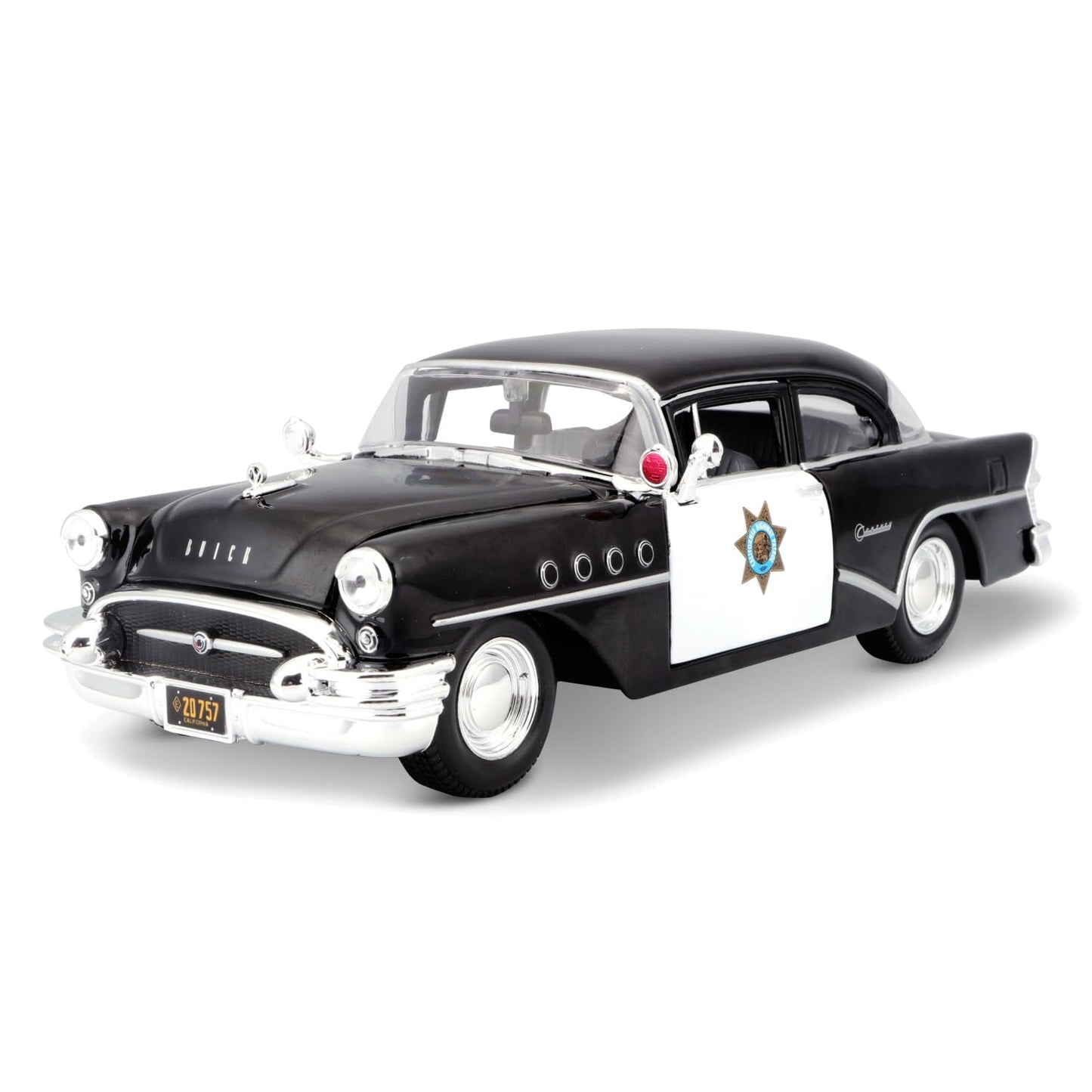 Maisto 1955 Buick Century Police Car 1:24 Die-Cast Model | Collector's Collection | Classic Die-Cast Replica
