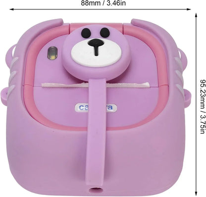 Instant Print Kids Camera – 48MP 1080P Video Toy with Rotating Lens &  Rolls - Purple
