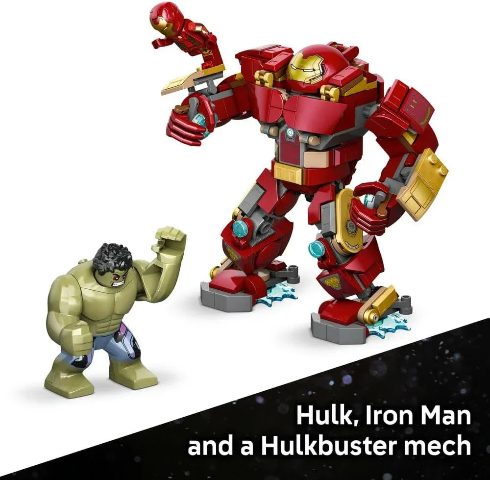 LEGO | Marvel 76343 Epic Battle: Hulkbuster vs. The Hulk - Superhero Toy w/ 2 Action Figures & Iron Man Minifigure - Avengers Gift for 9+ Year Old Boys & Fans