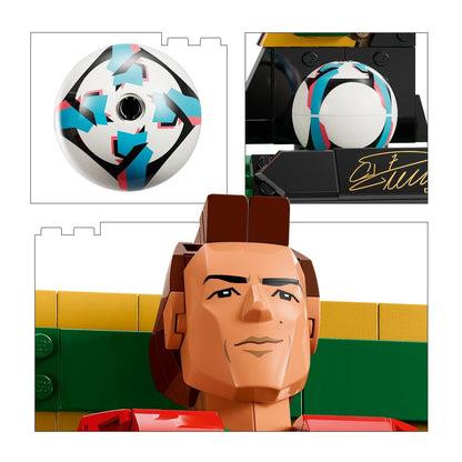 LEGO 43016 Editions Cristiano Ronaldo – Soccer Legend  Building Set | CR7 Collectible Football Display Model for Kids & Fans
