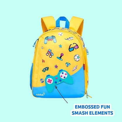 Rabitat School Bags Smash Unisex School Bag – Fun & Durable Backpack for Kids (4-8 Years) - Jaiman Toys