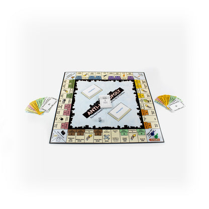 Anti-Monopoly Classic Board Game – Real Estate Trading Strategy Game for Kids & Adults (2–6 Players, Ages 8+)