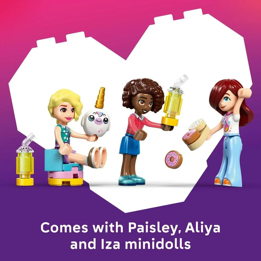 LEGO Friends 42684 Unicorn Dream Café - Toy Cake Shop w/ 3 Mini Dolls, Cash Register & Play Food Accessories incl. Cupcakes - Birthday Gift for 6+ Year Old Girls