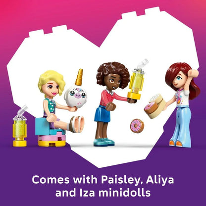 LEGO Friends 42684 Unicorn Dream Café - Toy Cake Shop w/ 3 Mini Dolls, Cash Register & Play Food Accessories incl. Cupcakes - Birthday Gift for 6+ Year Old Girls