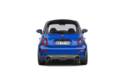 Solido 1:18 Fiat 500 Abarth Die-Cast Model Car – Blue Collector Scale Sports Hatchback