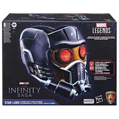 Hasbro Marvel Legends Star-Lord Electronic Helmet 1:1 Scale | Guardians of the Galaxy | Light & Sound