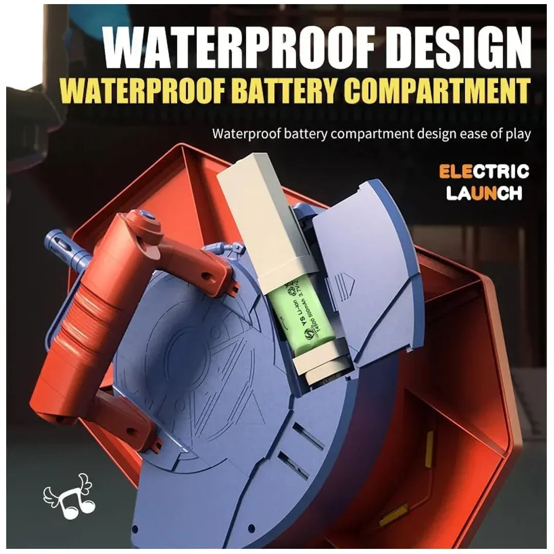 Breatoi! Electric Water Gun Shield Blaster Water, Kids Iron Man Shield Toy, Water Gel Blaster, Hero's Shield Launcher, Shield Water Syringe, - Jaiman Toys