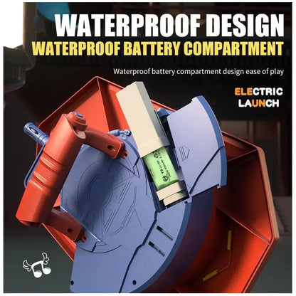 Breatoi! Electric Water Gun Shield Blaster Water, Kids Iron Man Shield Toy, Water Gel Blaster, Hero's Shield Launcher, Shield Water Syringe, - Jaiman Toys
