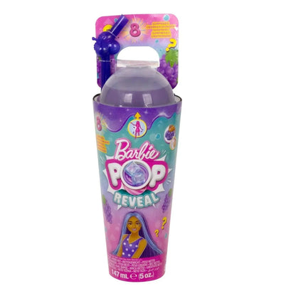 Mattel - Barbie Pop Reveal Fruit Series Barbie Grape Fizz Doll, Scent & Color Change - Jaiman Toys